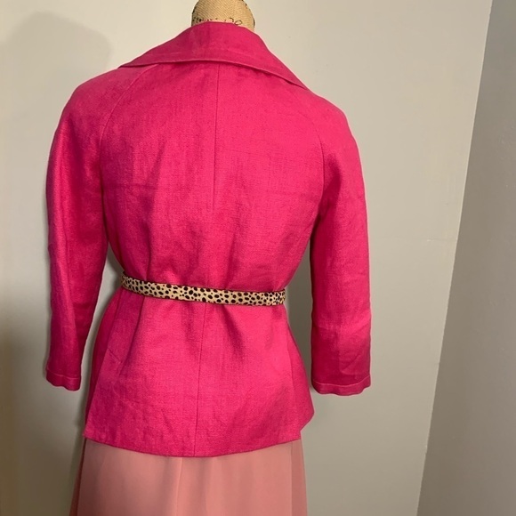 Talbots pink pea coat jacket size 2P - Picture 6 of 8